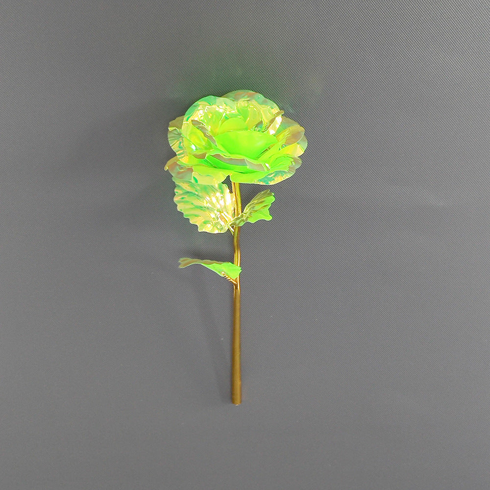 Wholesale of 10pcs Valentine's Day Glow Gold Foil Rose Gift Box
